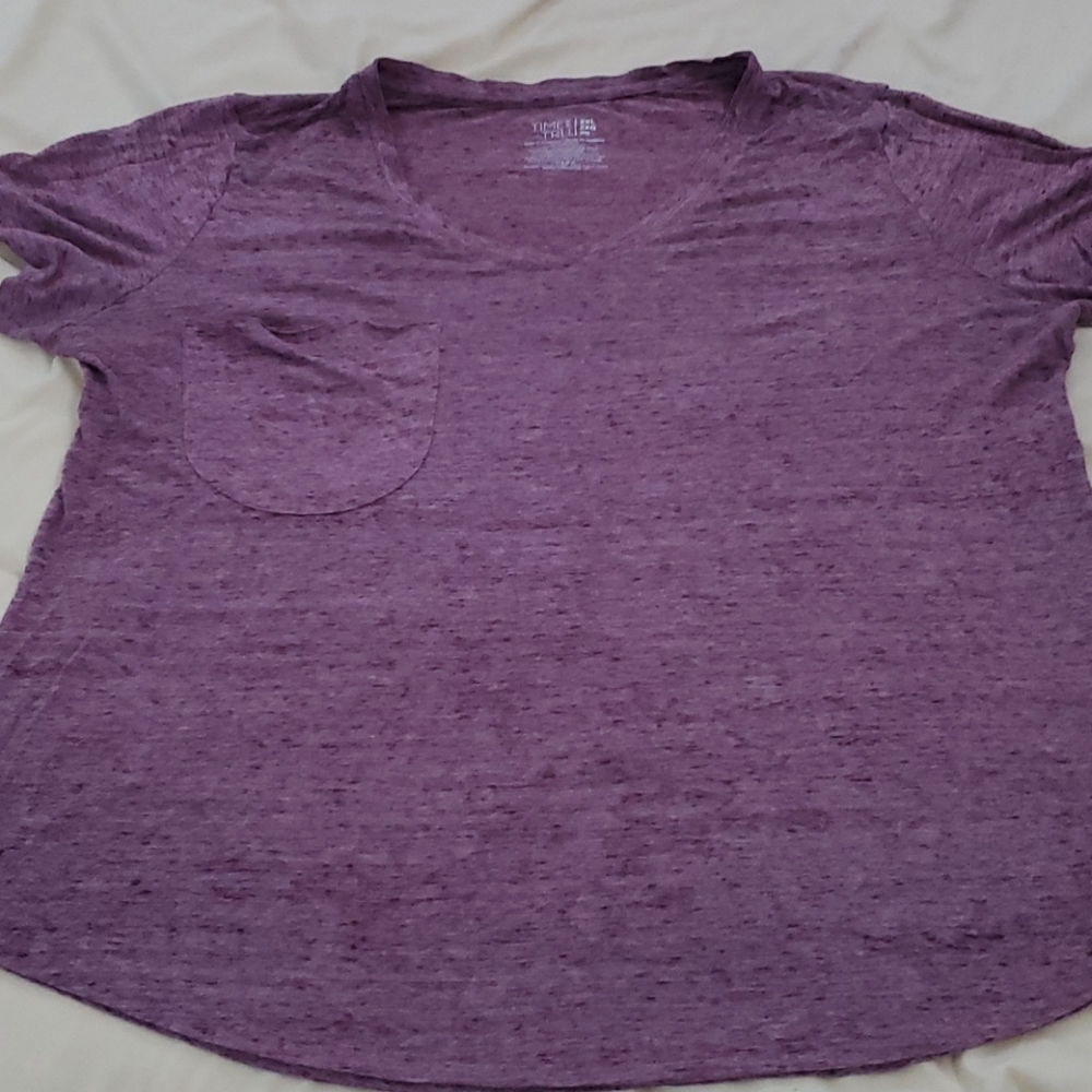Thin purple T-shirt